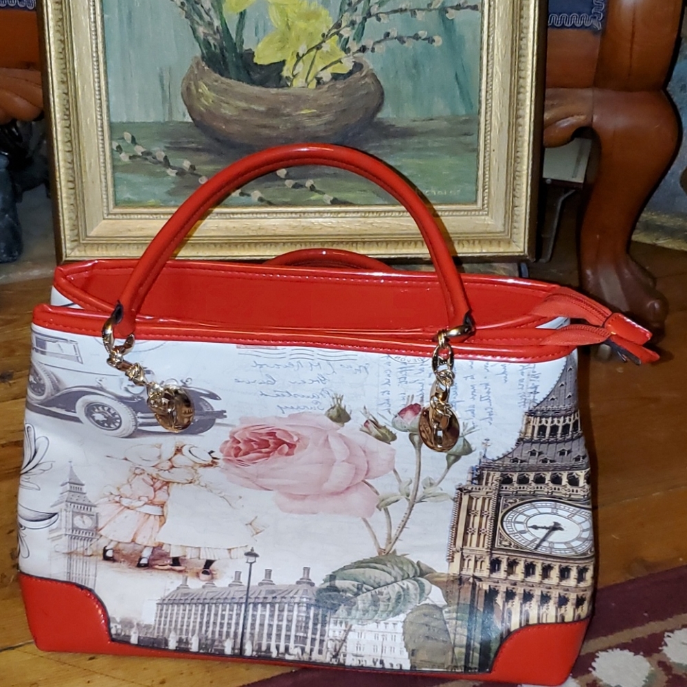 Designer Pourquois Pas Decorative Used Purse